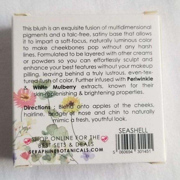 Seraphine Botanicals - Periwinkle + Pop - Soft Sculpting Blush - Seashell - Picture 2 of 5